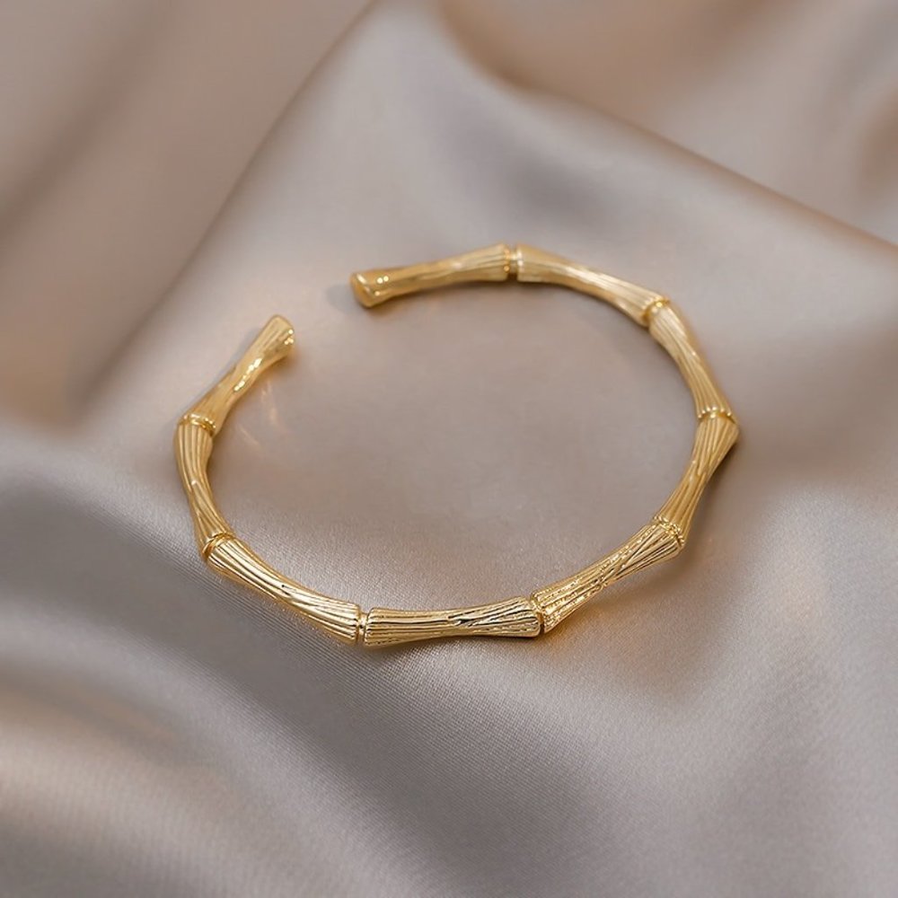 COPY - Cute Silver / Gold Bone Shape Adjustable Cuff Bracelets - Picture 3 of 7